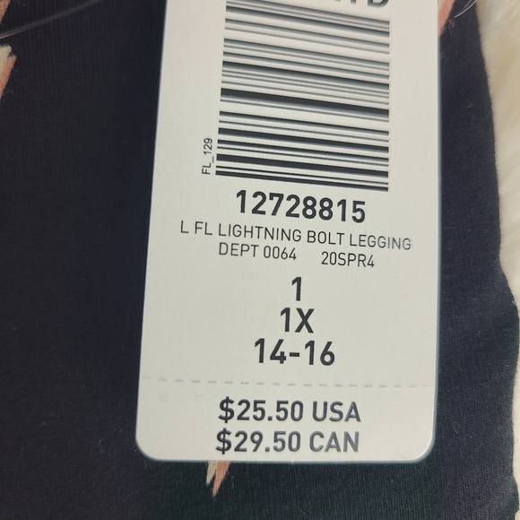 torrid|NWT Premium Black Lighting Bolt Legging - Picture 11 of 13